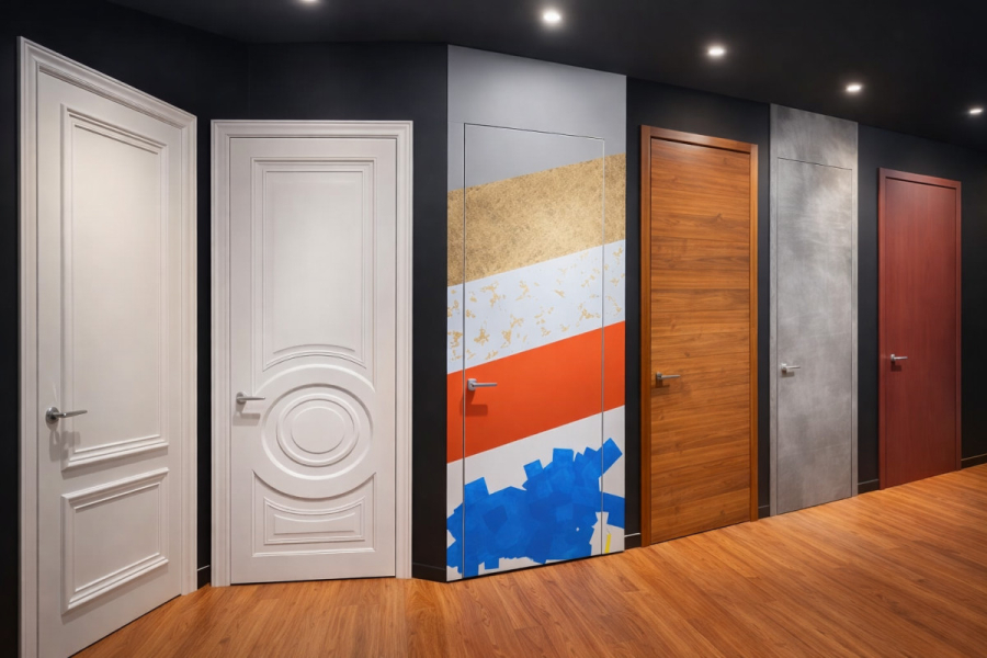 Popular color schemes for interior doors