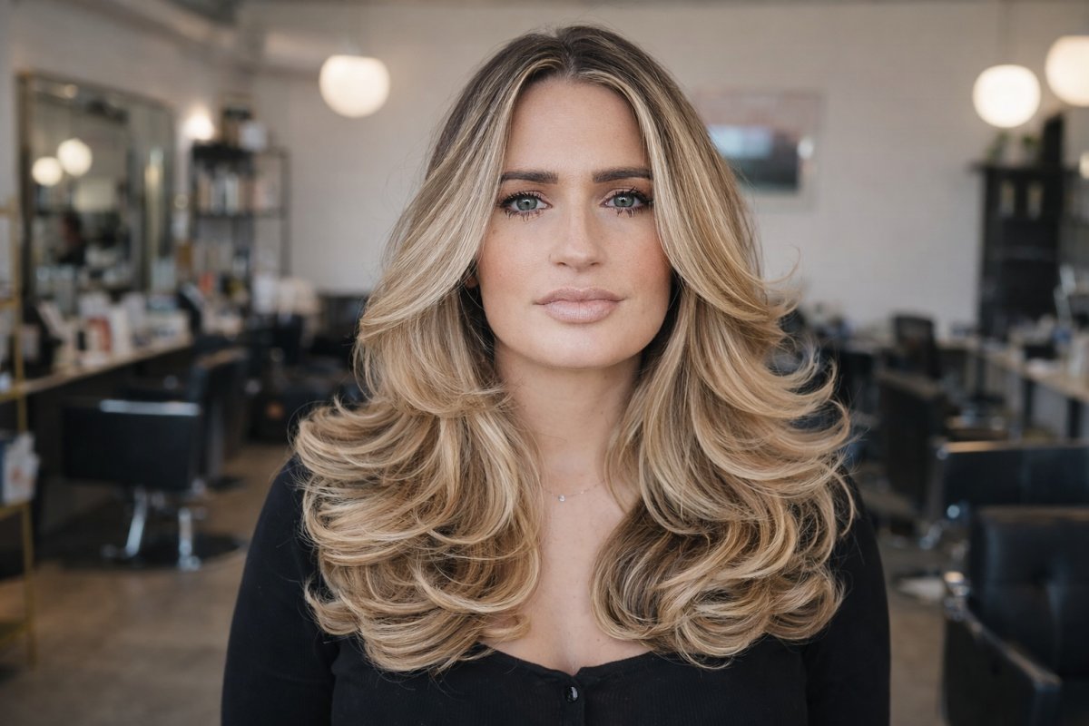 Cascade haircut for different face shapes